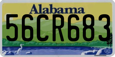 AL license plate 56CR683