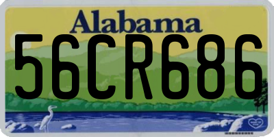 AL license plate 56CR686