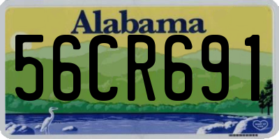 AL license plate 56CR691