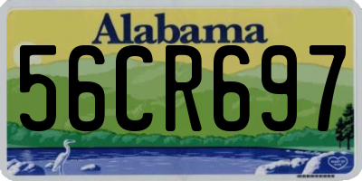 AL license plate 56CR697