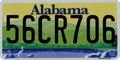 AL license plate 56CR706