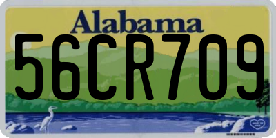 AL license plate 56CR709