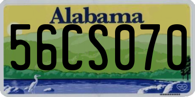 AL license plate 56CS070