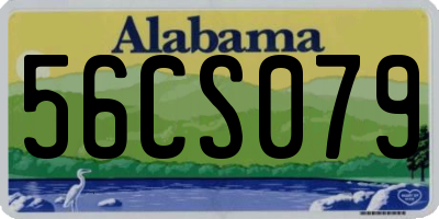 AL license plate 56CS079