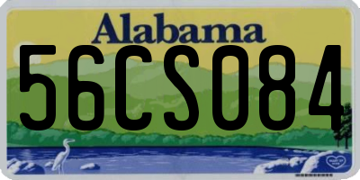 AL license plate 56CS084