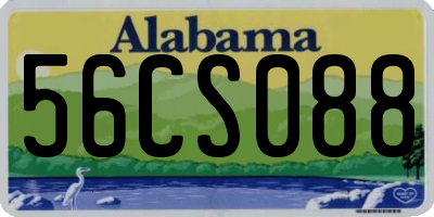 AL license plate 56CS088