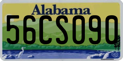 AL license plate 56CS090