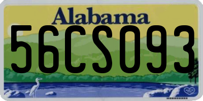 AL license plate 56CS093