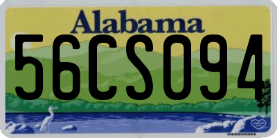 AL license plate 56CS094