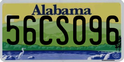 AL license plate 56CS096
