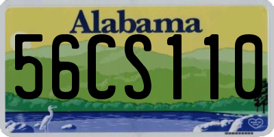 AL license plate 56CS110