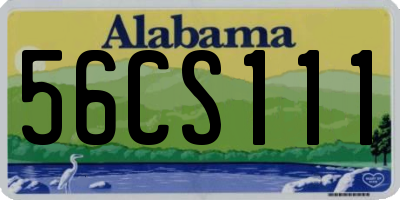 AL license plate 56CS111