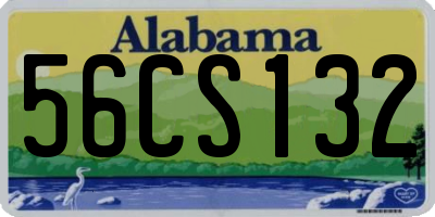AL license plate 56CS132
