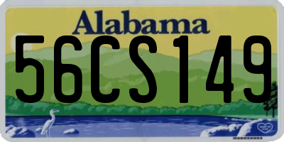 AL license plate 56CS149