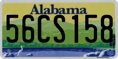 AL license plate 56CS158