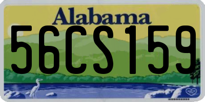 AL license plate 56CS159