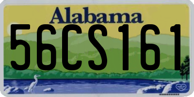 AL license plate 56CS161