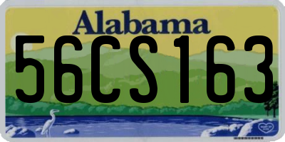 AL license plate 56CS163