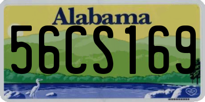 AL license plate 56CS169