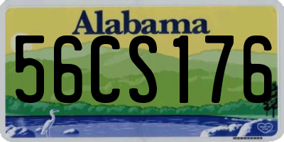 AL license plate 56CS176