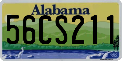 AL license plate 56CS211