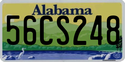 AL license plate 56CS248