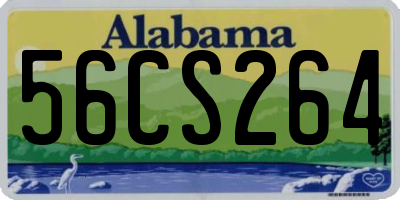 AL license plate 56CS264
