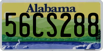 AL license plate 56CS288