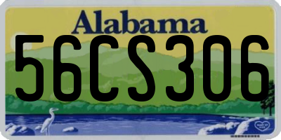 AL license plate 56CS306