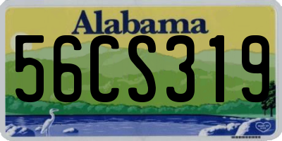 AL license plate 56CS319