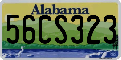 AL license plate 56CS323