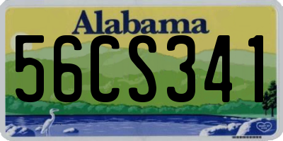 AL license plate 56CS341
