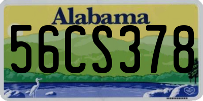 AL license plate 56CS378