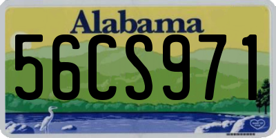 AL license plate 56CS971