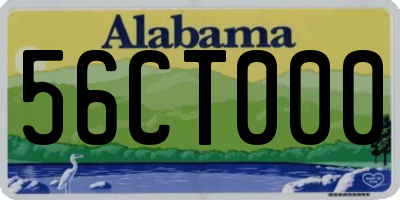 AL license plate 56CT000