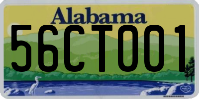 AL license plate 56CT001