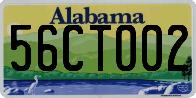 AL license plate 56CT002