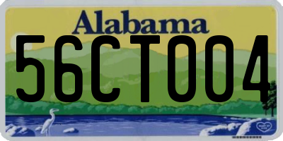 AL license plate 56CT004
