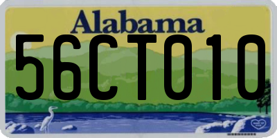 AL license plate 56CT010