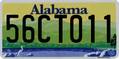 AL license plate 56CT011