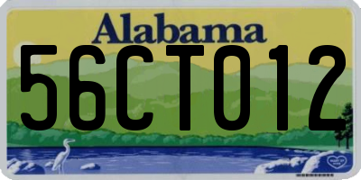 AL license plate 56CT012