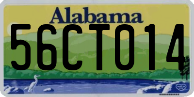 AL license plate 56CT014