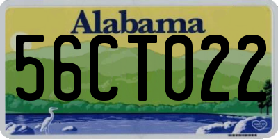AL license plate 56CT022