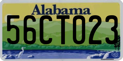 AL license plate 56CT023
