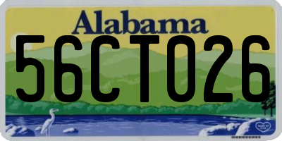 AL license plate 56CT026