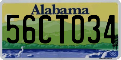 AL license plate 56CT034