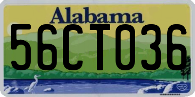 AL license plate 56CT036
