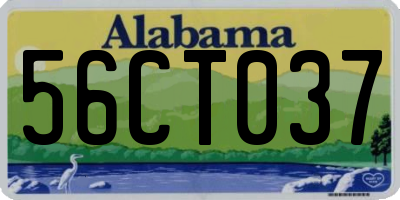 AL license plate 56CT037