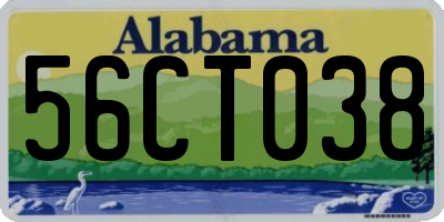 AL license plate 56CT038