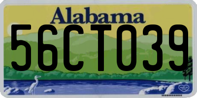 AL license plate 56CT039